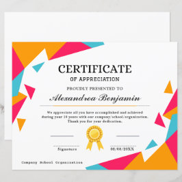 Prestatie Waardeer Certificaat