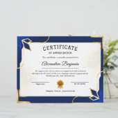 Prestatie Waardeer Certificaat (Staand voorkant)