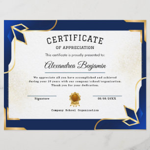 Prestatie Waardeer Certificaat