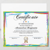 Prestatie Waardeer Certificaat (Voorkant / Achterkant)