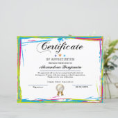 Prestatie Waardeer Certificaat (Staand voorkant)