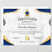 Prestatie Waardeer Certificaat (Voorkant / Achterkant)