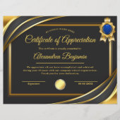 Prestatie Waardeer Certificaat (Voorkant)