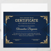 Prestatie Waardeer Certificaat (Voorkant / Achterkant)