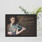 Prestatieformulier promotie-Sjabloon Kaart op basi (Staand voorkant)