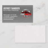 Prestatieonderdelen | Automatische services Visitekaartje (Voorkant / Achterkant)