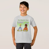 Prestaties Betaal Grijs Jongen T-shirt (Voorkant volledig)