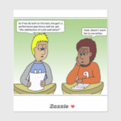 Prestaties betalen vierkante Stickers (Vel)