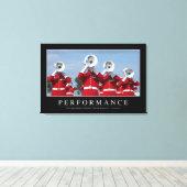 Prestaties: Inspirerend prijsopgave Canvas Afdruk (Insitu (Houten vloer))