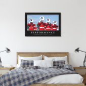 Prestaties: Inspirerend prijsopgave Canvas Afdruk (Insitu (Slaapkamer))