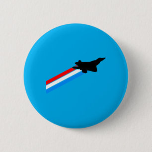 Prestaties van de F-22 Raptor-gevechtsvliegtuigen Ronde Button 5,7 Cm