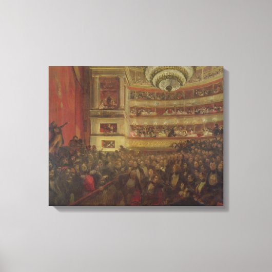 Prestaties van "Hernani" door Victor Hugo Canvas Afdruk (Voorkant)