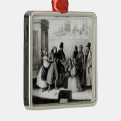 Prestaties van "Le Pere Goriot" Metalen Ornament (Rechts)