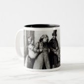 Prestaties van "Le Pere Goriot" Tweekleurige Koffiemok (Voorkant links)