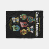 Prestaties van Monster Squad-badges Fleece Deken (Voorkant (Horizontaal))