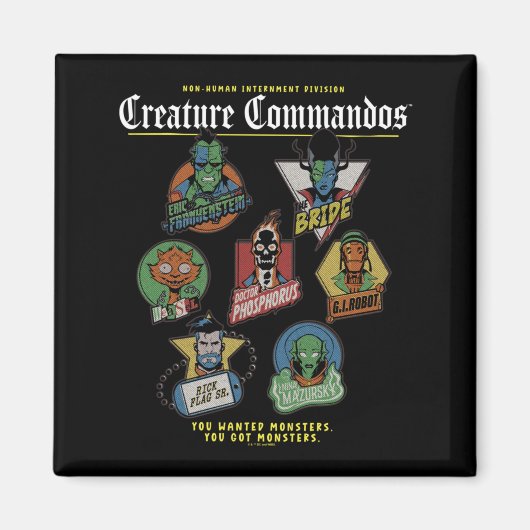 Prestaties van Monster Squad-badges Magneet (Voorkant)