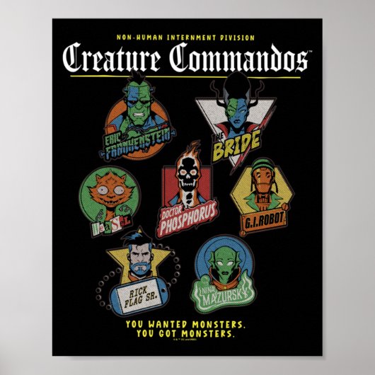 Prestaties van Monster Squad-badges Poster (Voorkant)