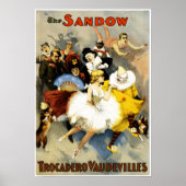 prestaties van Sandow Trocadero Vaudeville Poster (Voorkant)