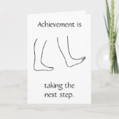 Prestaties zetten de volgende stap. Gefeliciteerde Kaart (Voorkant)