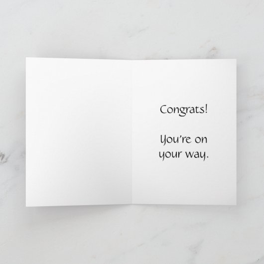 Prestaties zetten de volgende stap. Gefeliciteerde Kaart (Binnen)