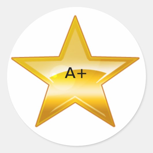 prestatietekker ronde sticker (Voorkant)