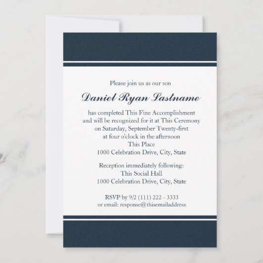 Prestatieviering met foto kaart (Achterkant)