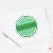 Prestatyn City Pride Embleem – Welshe identiteit Ronde Sticker (Envelop)