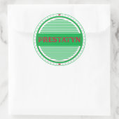 Prestatyn City Pride Embleem – Welshe identiteit Ronde Sticker (Tas)