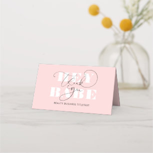 Prestige Brand Kijk uit elegant Business Dank u Klantenkaartje