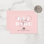 Prestige Brand Kijk uit elegant Business Dank u Notitiekaartje (Voorkant / Achterkant in situ)