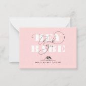 Prestige Brand Kijk uit elegant Business Dank u Notitiekaartje (Voorkant)