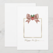 Prestige Collection: Heirloom-Grade Preppy Vintage Feestdagenkaart (Voorkant / Achterkant)