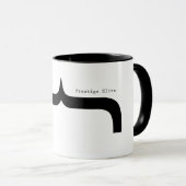 Prestige Elite Font Parenthis Mustache Mok (Voorkant rechts)