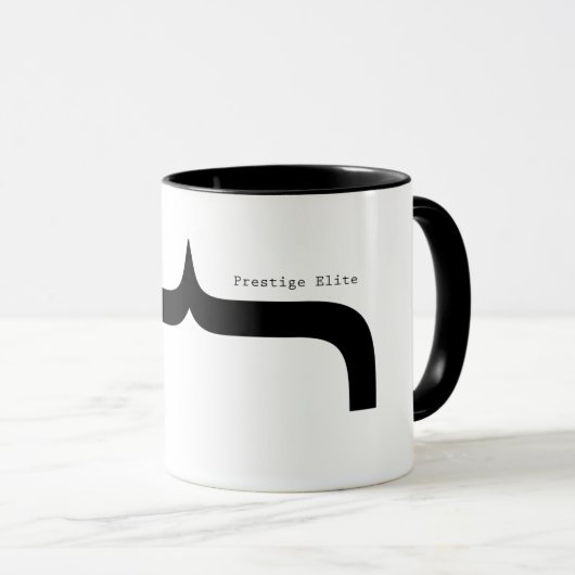 Prestige Elite Font Parenthis Mustache Mok (Voorkant rechts)