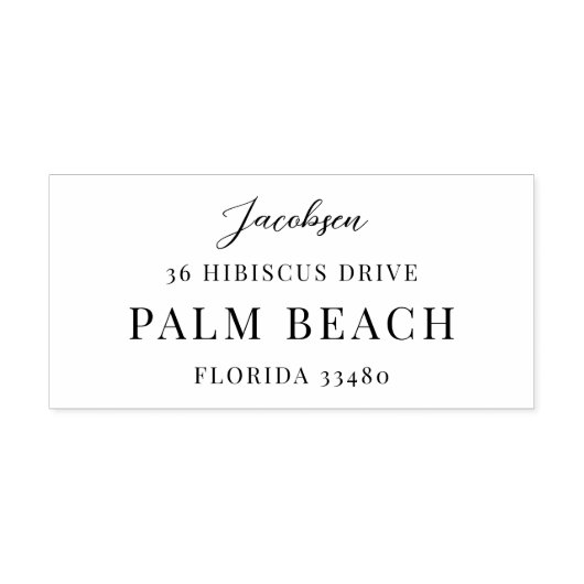 Prestige | Klassiek minimaal retouradres Zelfinktende Stempel (Design)