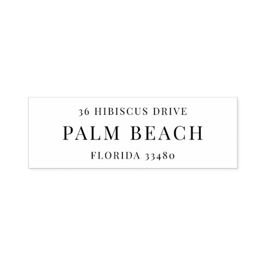 Prestige | Klassiek minimaal retouradres Zelfinktende Stempel (Design)