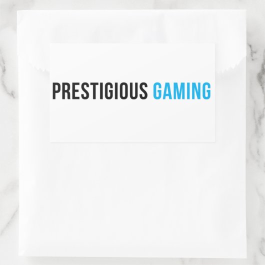 Prestigieuze gaming sticker (Tas)