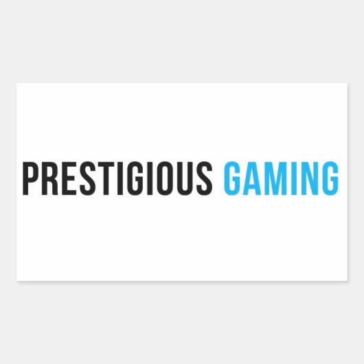 Prestigieuze gaming sticker (Voorkant)
