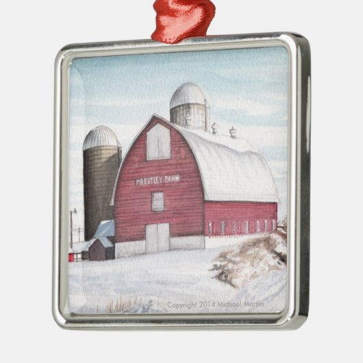 Prestley Barn Ornament (Links)