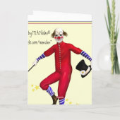Presto de Clown Verjaardag Kaart (Achterkant)