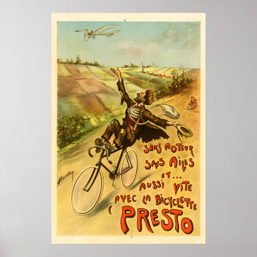 Presto Fietsposter Poster (Voorkant)