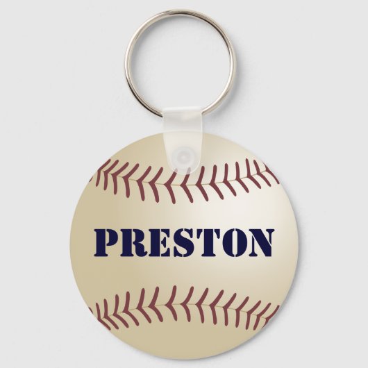 Preston Baseball Keychain by 369MyName (Voorkant)