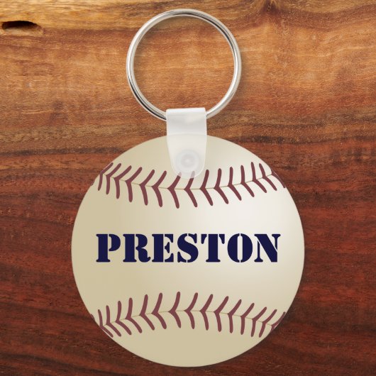 Preston Baseball Keychain by 369MyName (Voorkant)