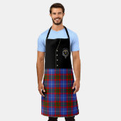 Preston Clan Badge & Tartan Kilt Schort (Gedragen)
