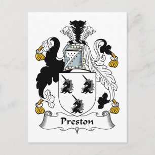Preston Family Crest Briefkaart