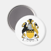 Preston Family Crest Magneet (Voorkant / Achterkant)