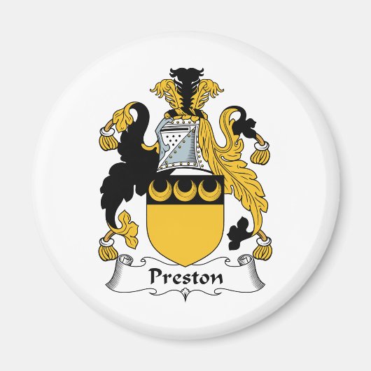 Preston Family Crest Magneet (Voorkant)