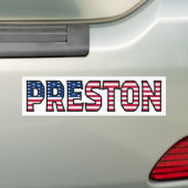 Preston naam voornaam USA sticker sticker auto (Op auto)