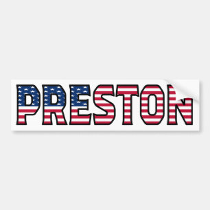 Preston naam voornaam USA sticker sticker auto