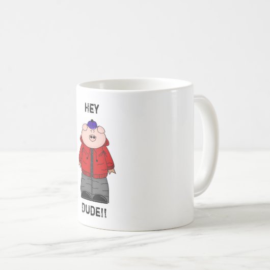 Preston Pig Hoodie Boy Mok (Voorkant rechts)